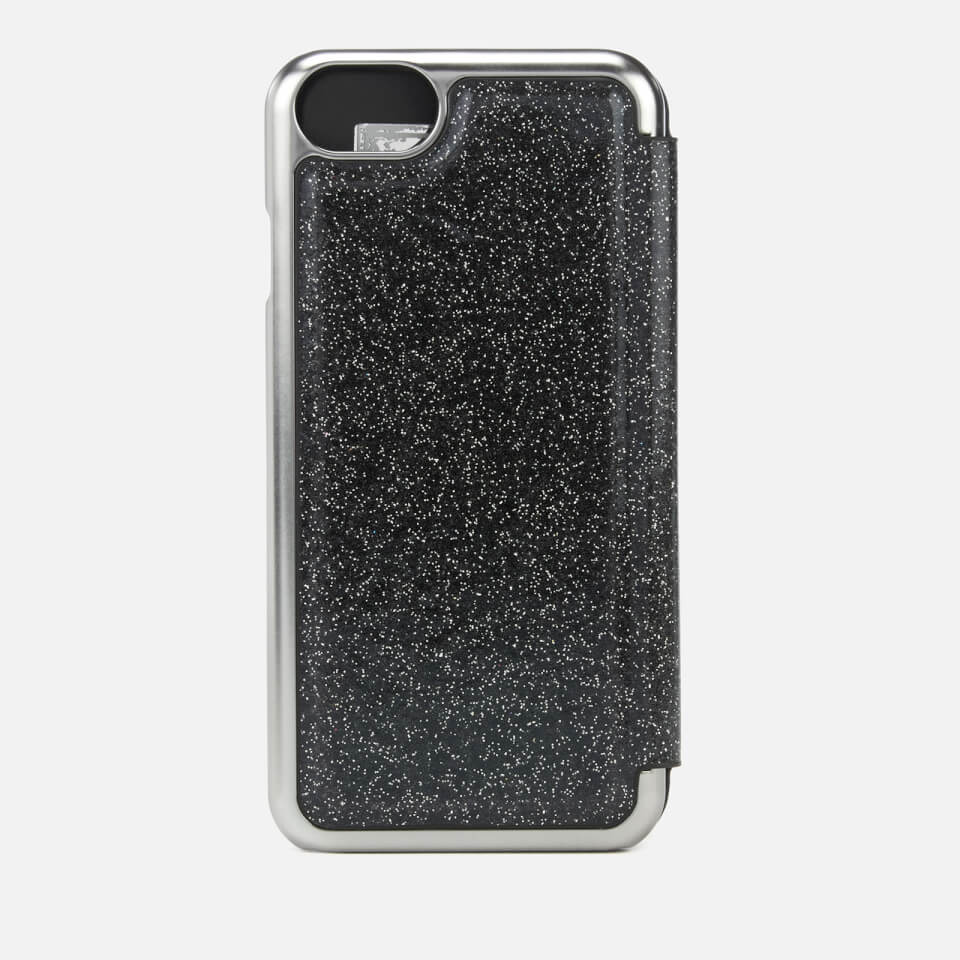 Ted Baker Women's Glitsie Glitter iPhone 8 Mirror Case - Black