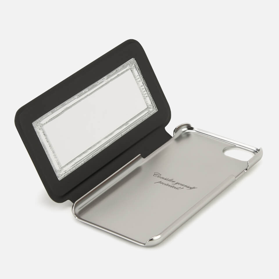 Ted Baker Women's Glitsie Glitter iPhone 8 Mirror Case - Black