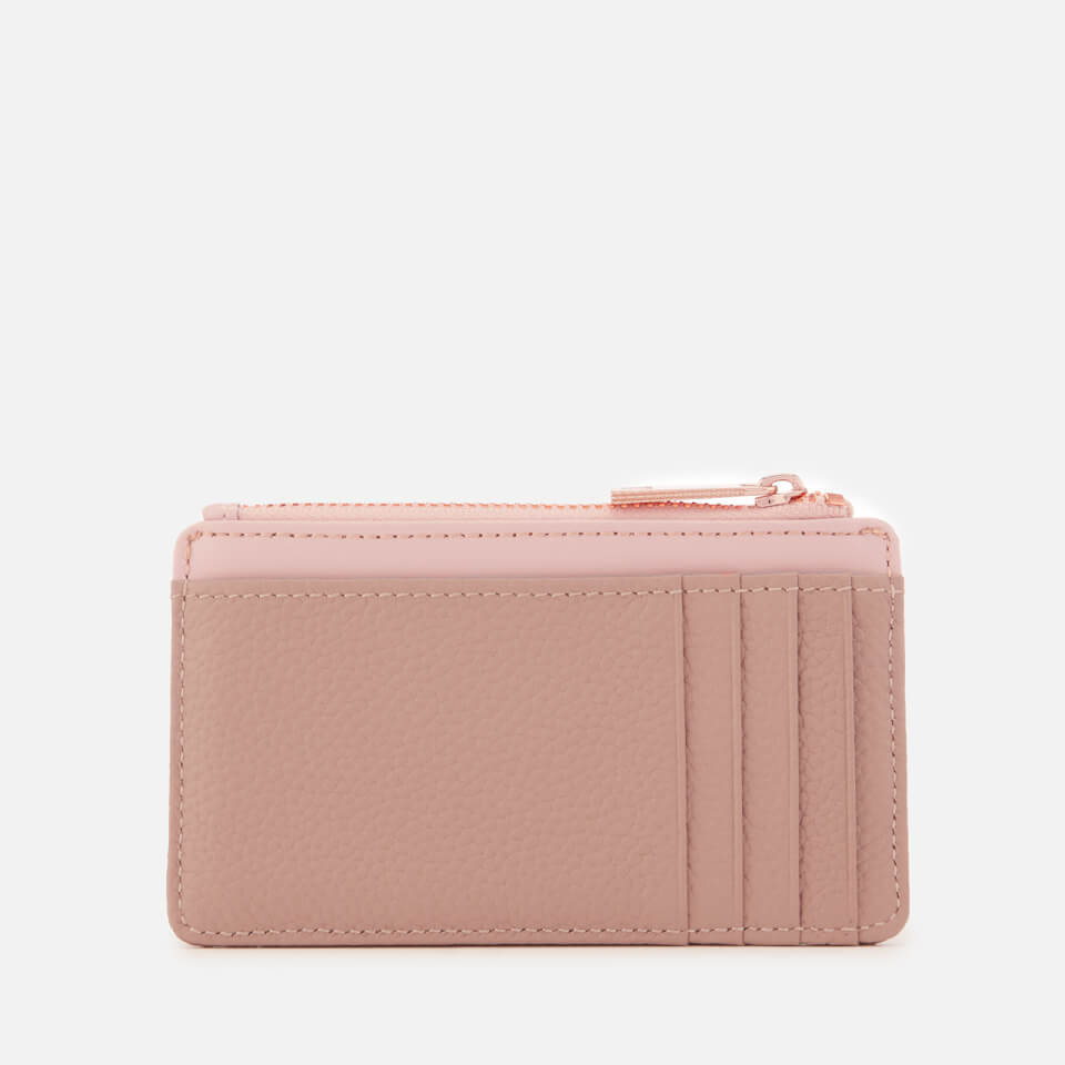 Ted Baker Women's Lori Textured Zipped Credit Card Holder - Taupe