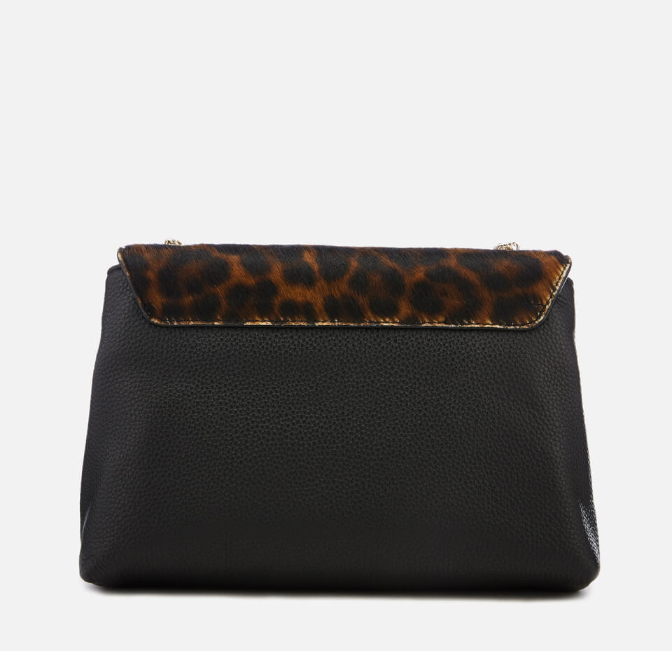 Ted Baker Women's Luccie Leopard Circle Lock Cross Body - Black