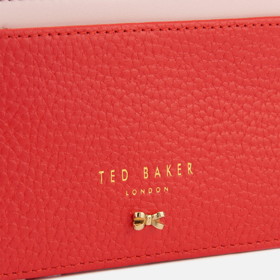 Ted Baker Women's Lori Textured Zipped Credit Card Holder - Red