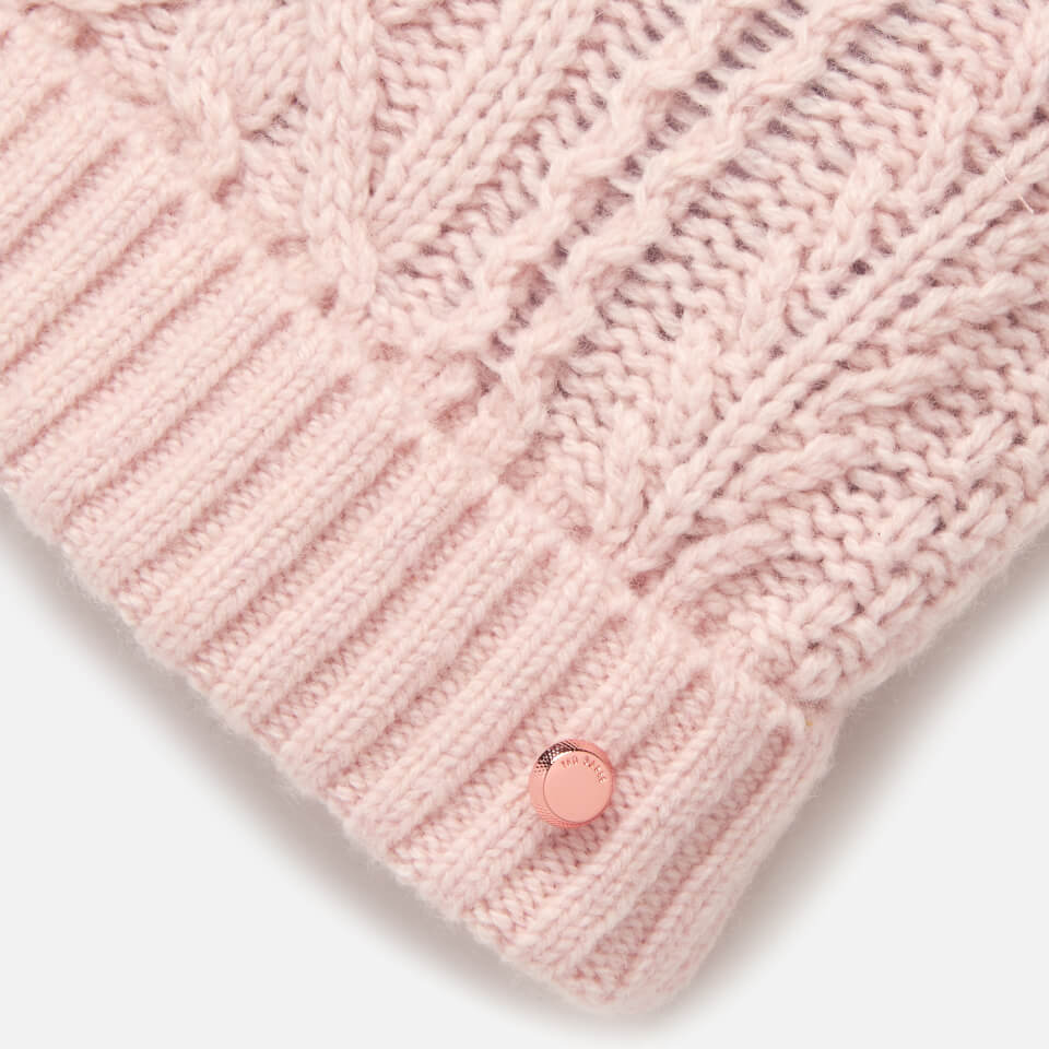 Ted Baker Women's Raisa Knitted Pom Hat and Sock Set - Nude Pink