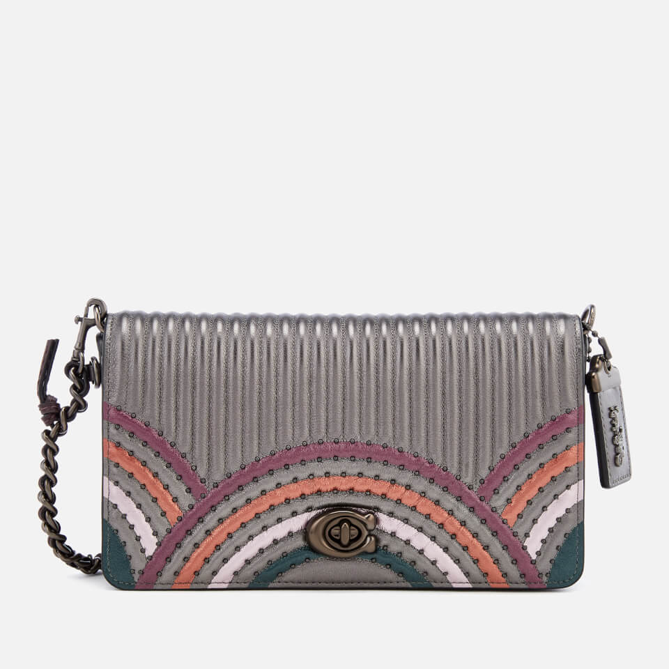 Dinky Bag in Grey Quilted Leather