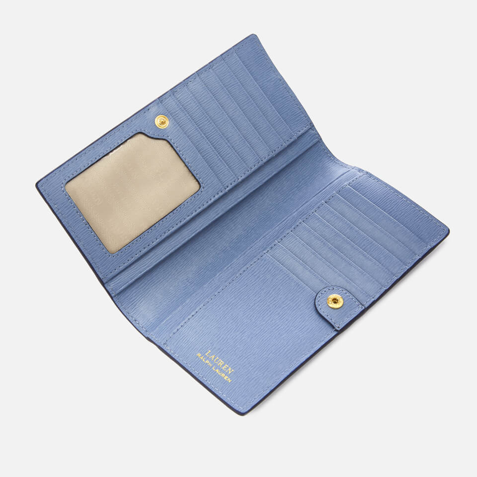Lauren Ralph Lauren Women's Bennington Slim Medium Wallet - Blue Mist