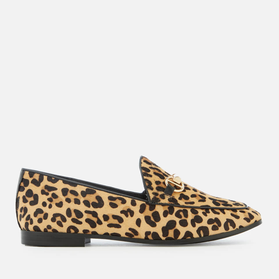 Dune Women s Guiltt Pony Loafers Leopard