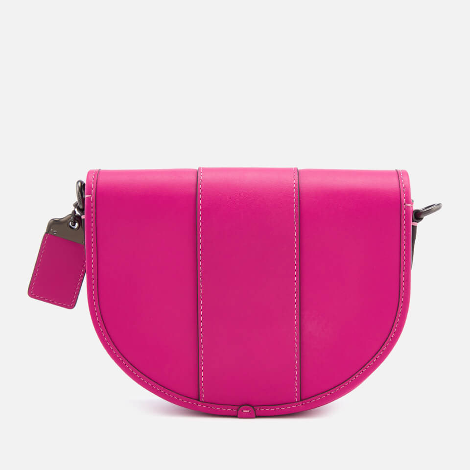 Coach 1941 Women's Glovetanned Leather Saddle Bag - Fuchsia