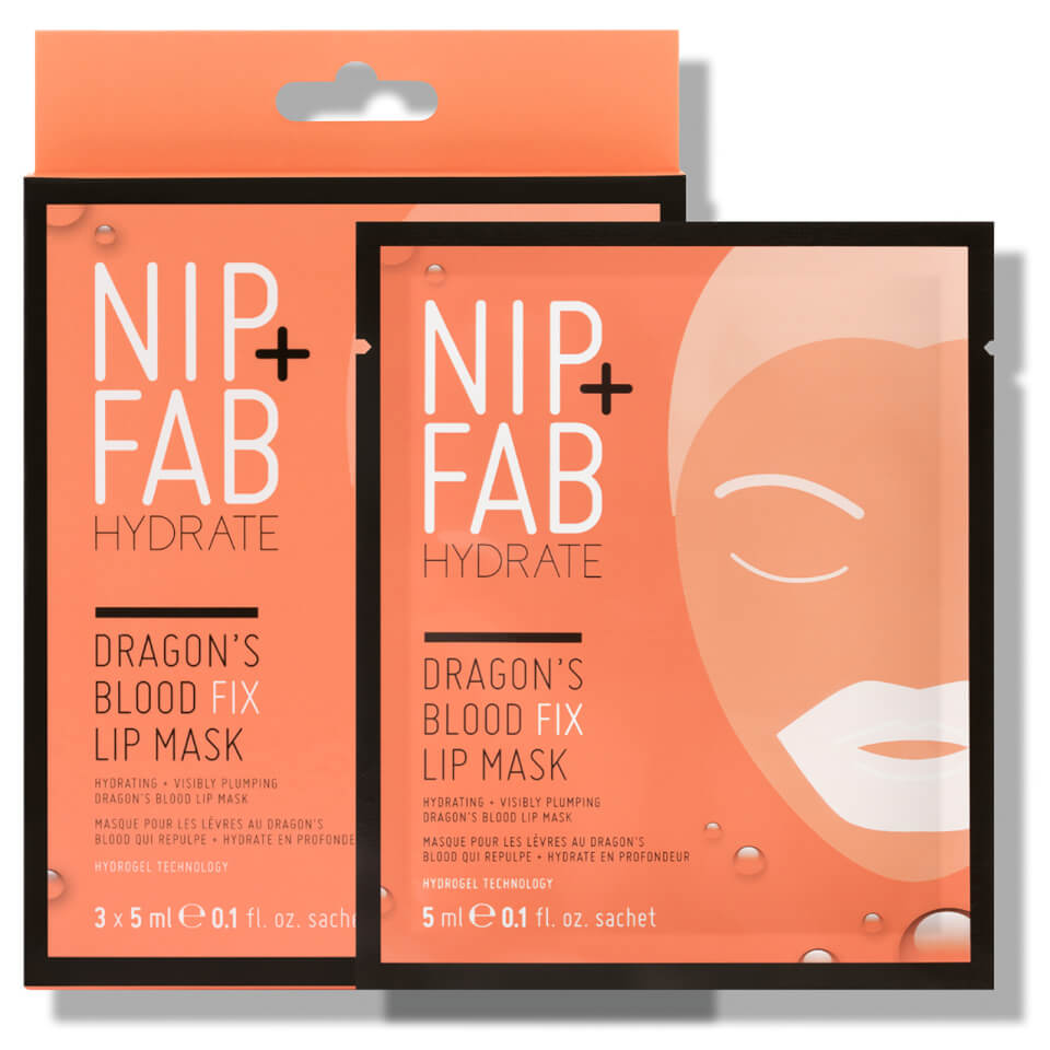 NIP+FAB Dragon's Blood Fix Lip Masks (Pack of 3)