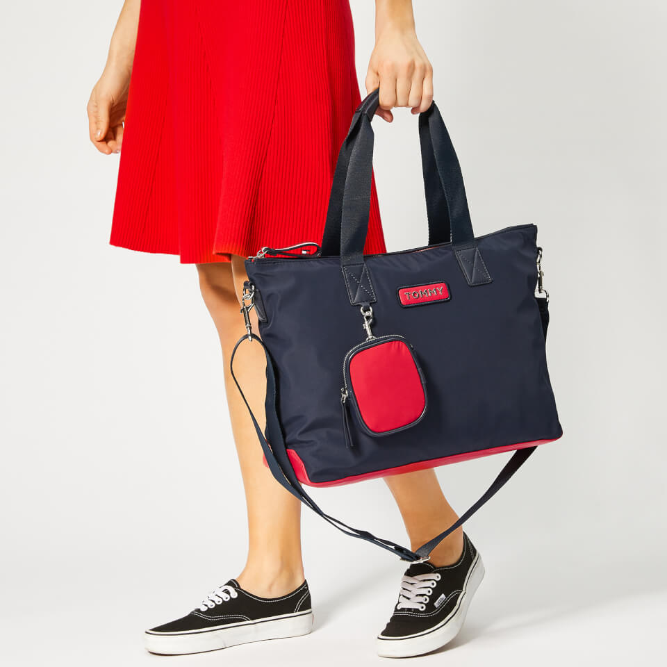 Tommy Hilfiger Women's Varsity Nylon Tote Bag - Corporate