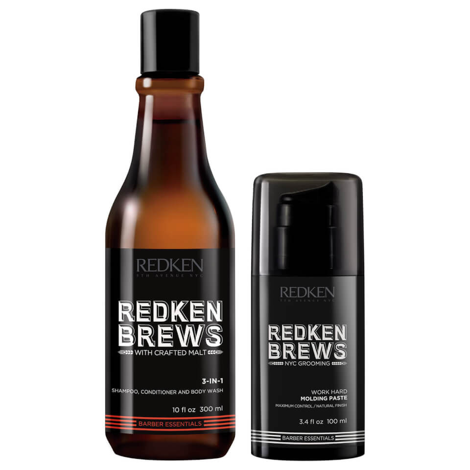 Redken Brews Men's Shampoo and Molding Paste Duo
