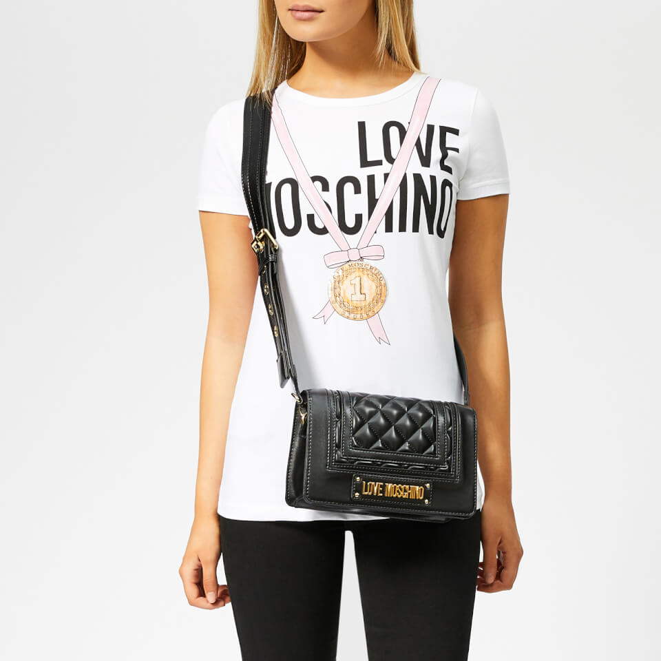Love Moschino Women's Quilted Detail Bag - Black