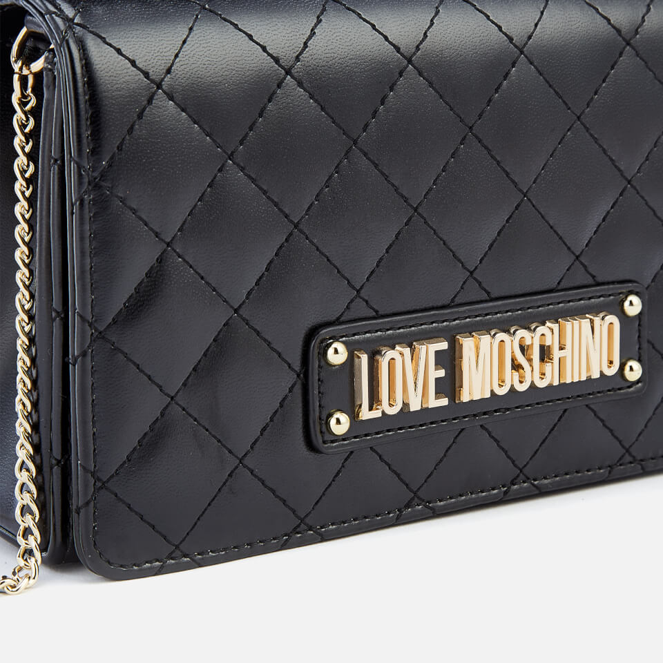 Love Moschino Women's Quilted Chain Shoulder Bag - Black