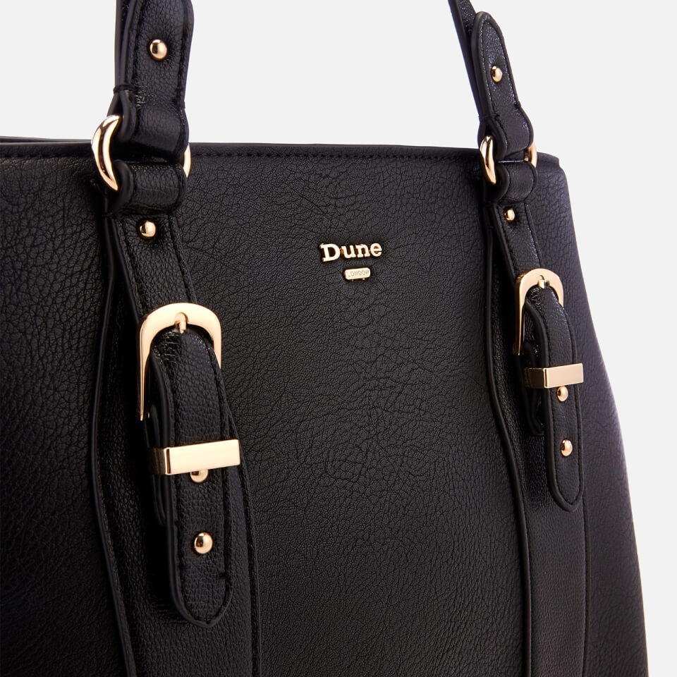 Dune Women's Dakess Medium Buckle Detail Tote Bag - Black