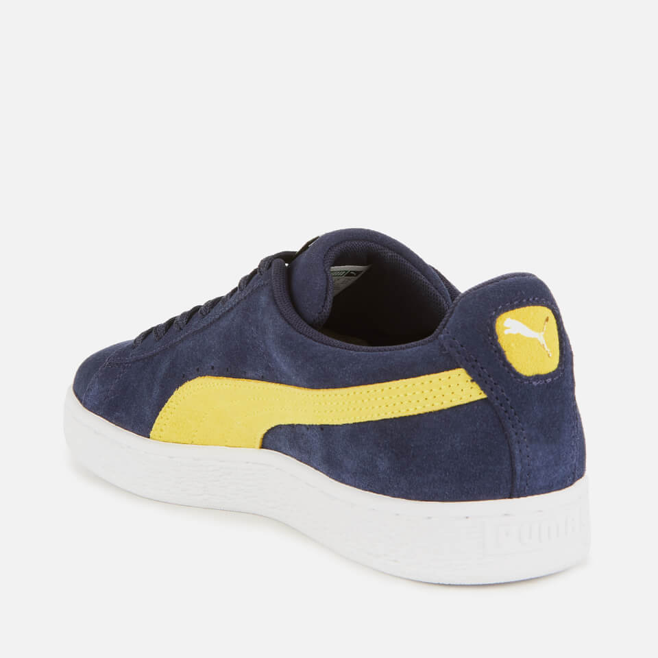 Puma suede classic trainer navy/yellow shop