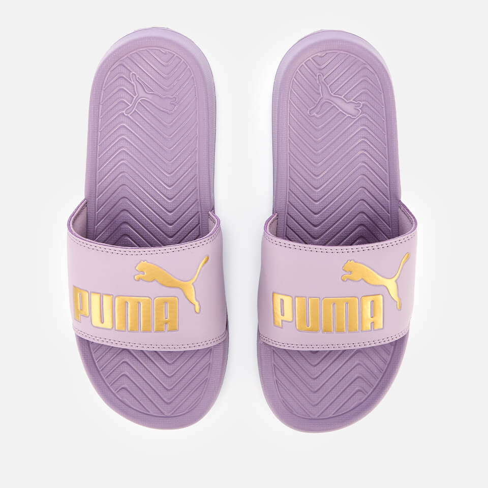 Puma shop slides purple