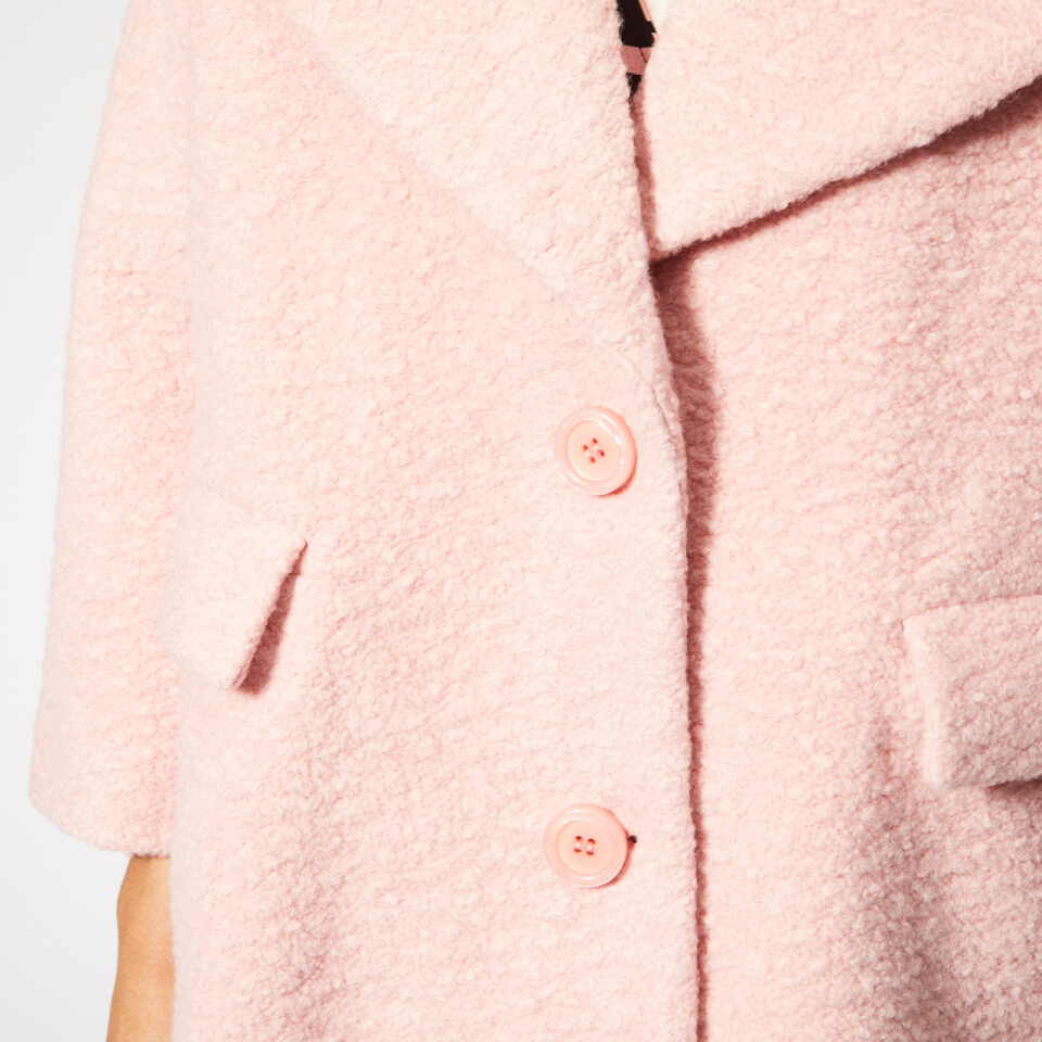 Ganni Women s Fenn Coat Silver Pink Coggles