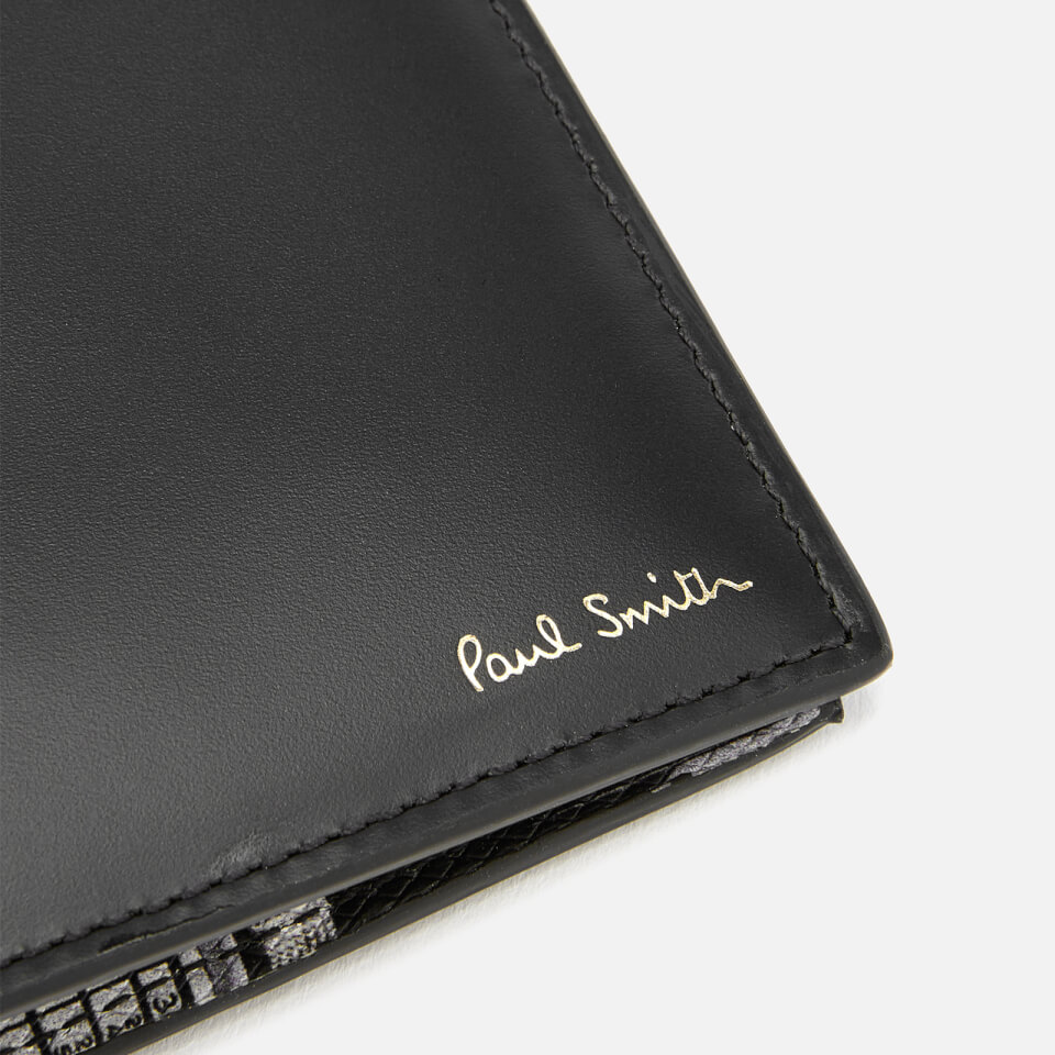 Paul Smith Men's Camera Print Billfold Wallet - Black