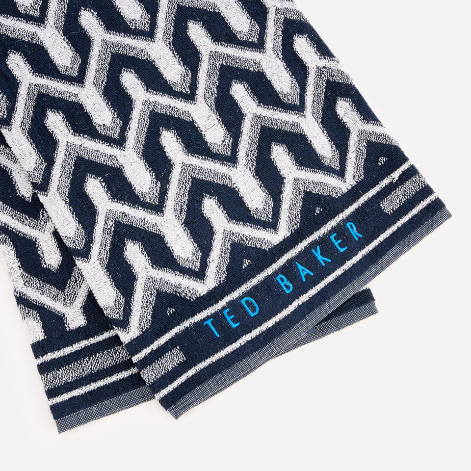 Ted Baker Men's Benny Webbing Wash Bag and Towel - Black