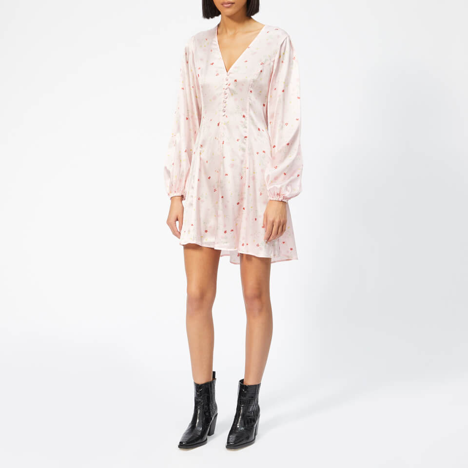 Ganni blakely top silk dress