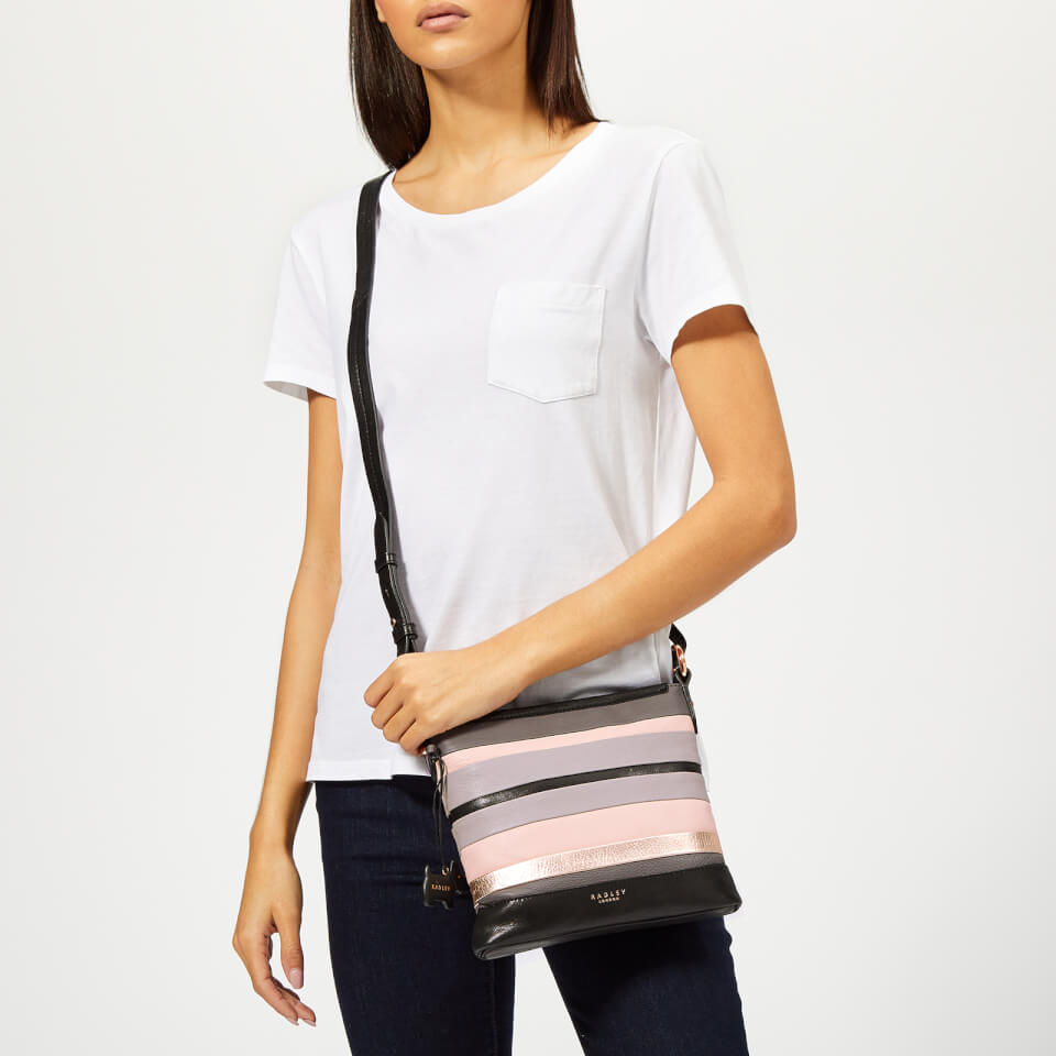 Radley Women s Eaton Hall Medium Zip Top Cross Body Bag Charcoal