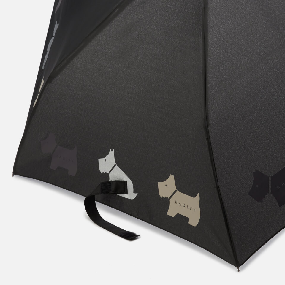 Radley Women's Multi Dogs Telescopic Mini Umbrella - Black