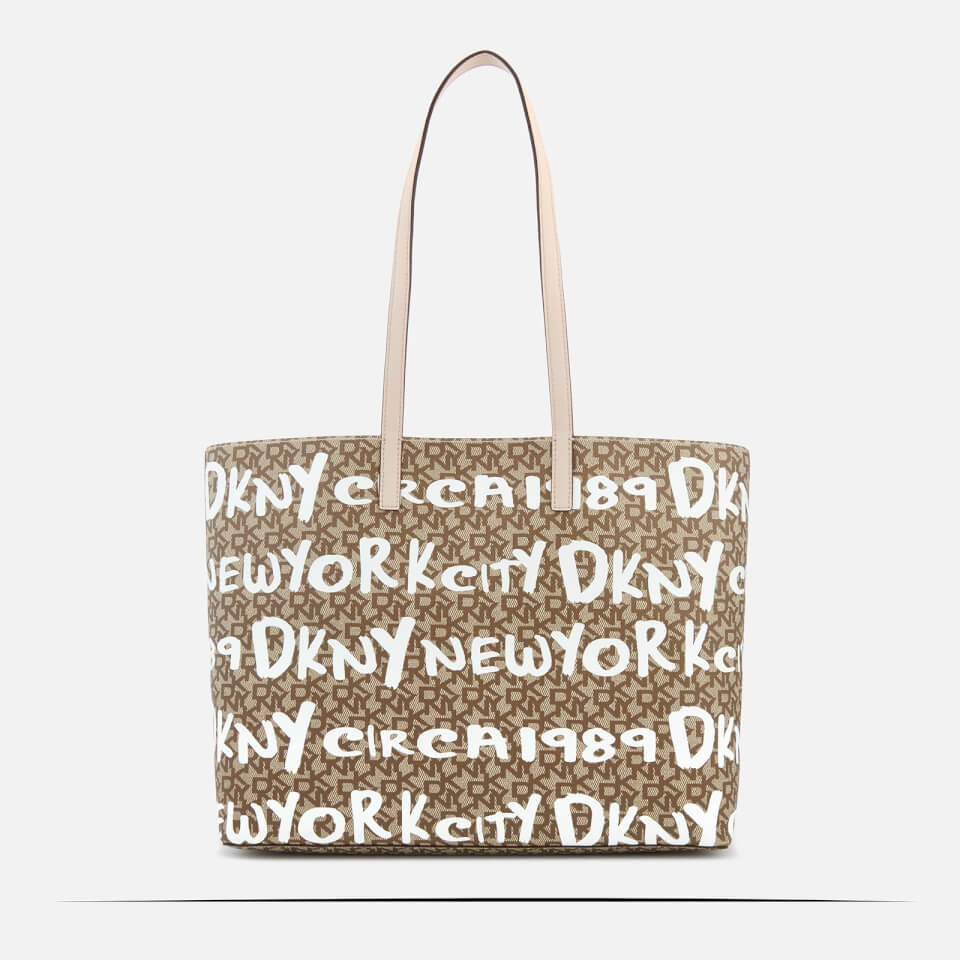 DKNY Women's Brayden Large Reversible Tote Bag - Cream