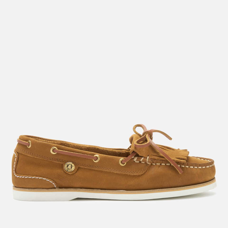 Barbour Women s Ellen Suede Moccasin Boat Shoes Camel