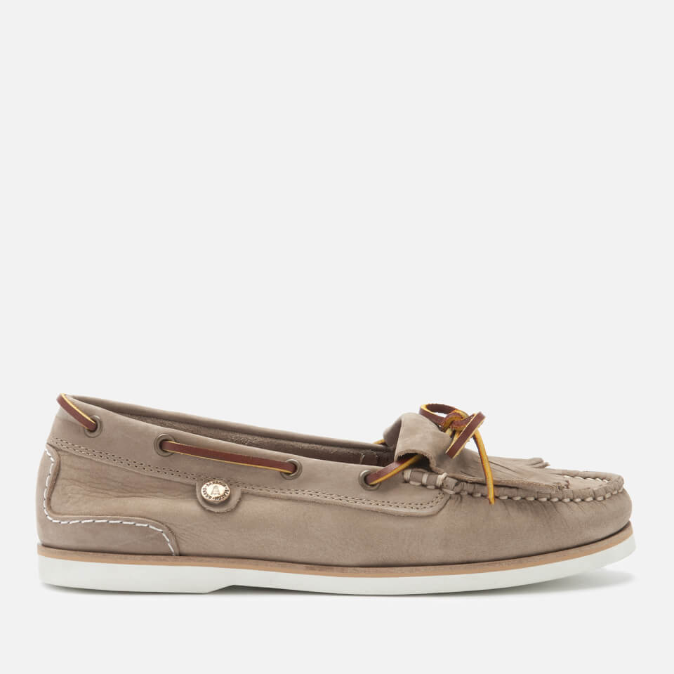 Barbour Women s Ellen Suede Moccasin Boat Shoes Stone