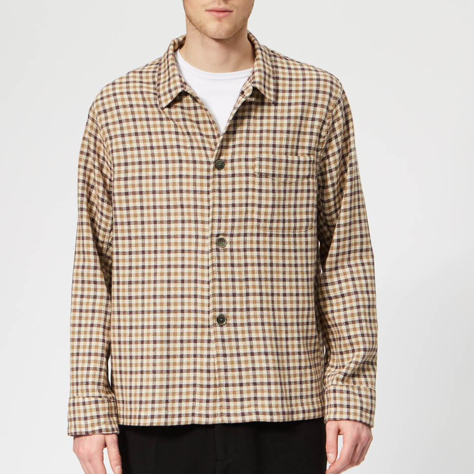 ★PERSTEP☆MARRON POCKET CHECK SHIRT BJLS4679 11915218-5574640853024282.jpg