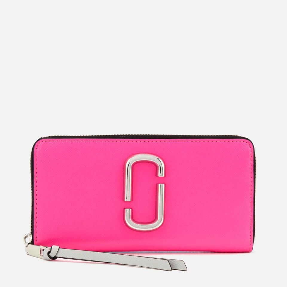 Marc Jacobs Women's Snapshot Continental Wallet - Bright Pink Multi