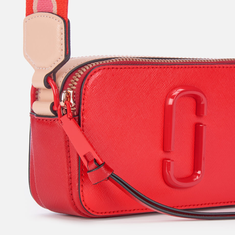 Marc Jacobs, Snapshot Dtm Multi Poppy Red Leather Shoulder Bag