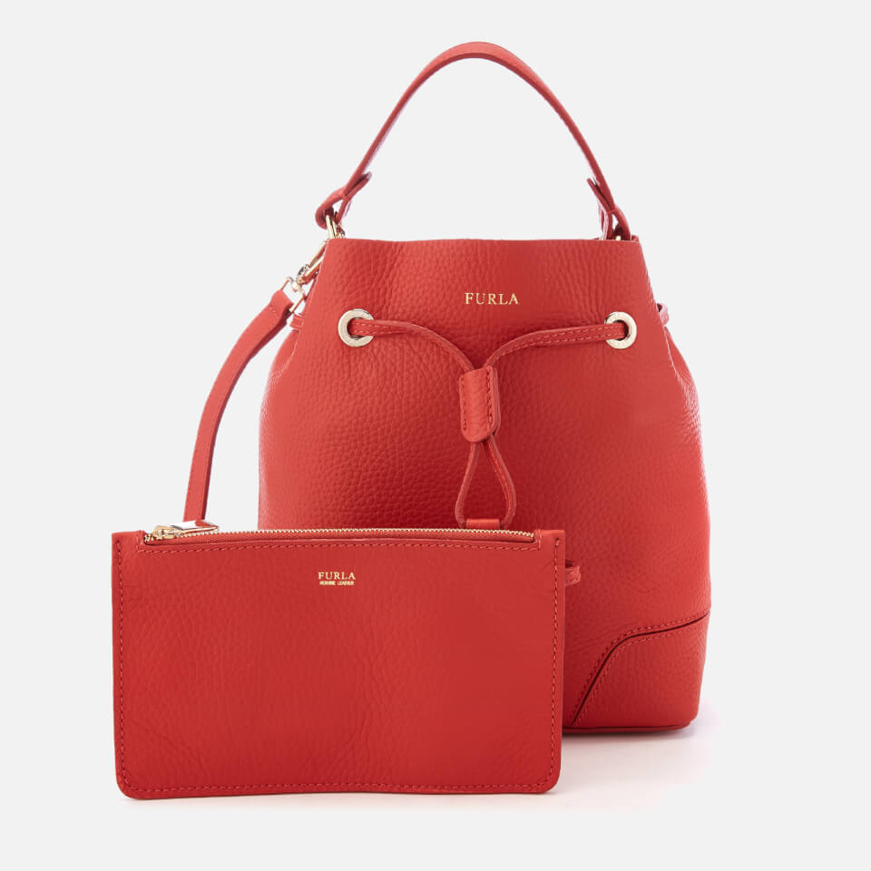 Furla Women's Stacy Small Drawstring Bag - Red