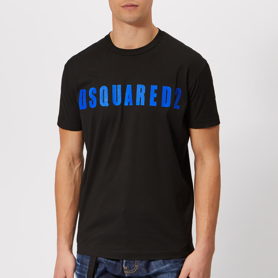 【送料&関税込】Dsquared2 Blue T Shirt With Round Neck And E DSQUARED2 Loose Fit T Shirt Light Blue | Mainline Menswear