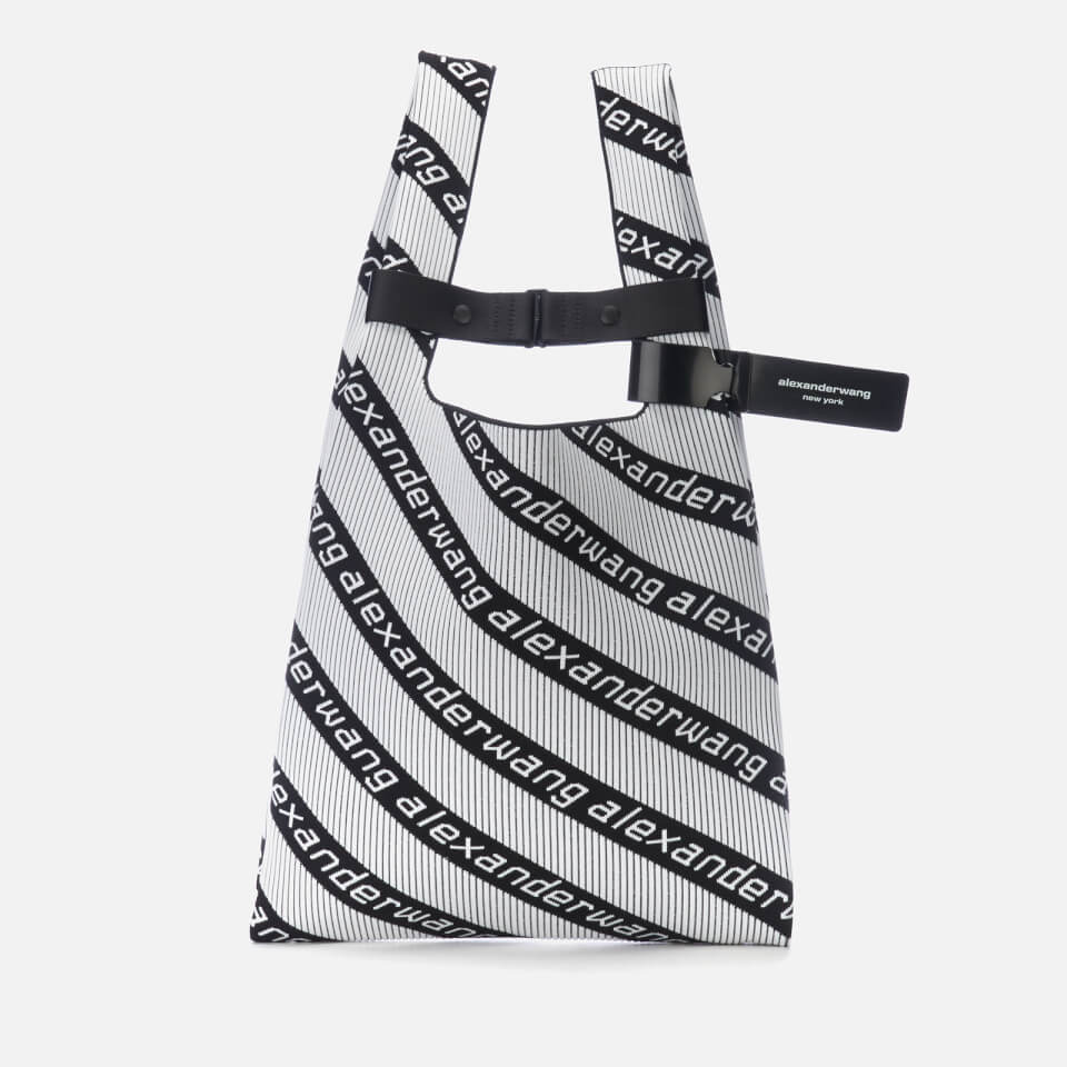 Alexander Wang Women's Knit Jacquard Shopper Bag - Black/White