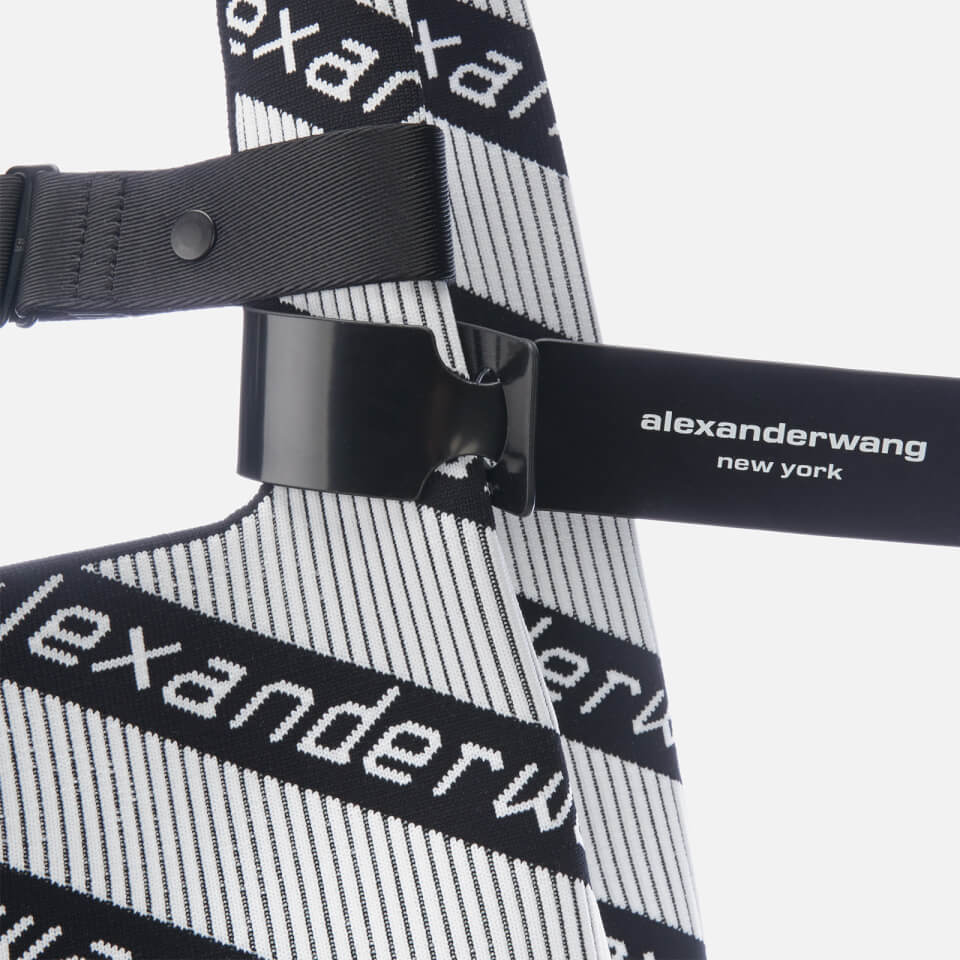 Alexander Wang Women's Knit Jacquard Shopper Bag - Black/White