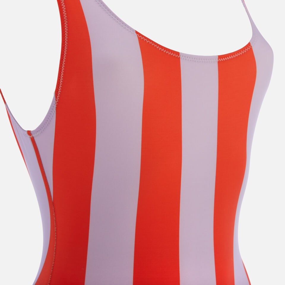 Solid & Striped Women's The Anne-Marie South Beach Swimsuit - Lavender Red Stripe