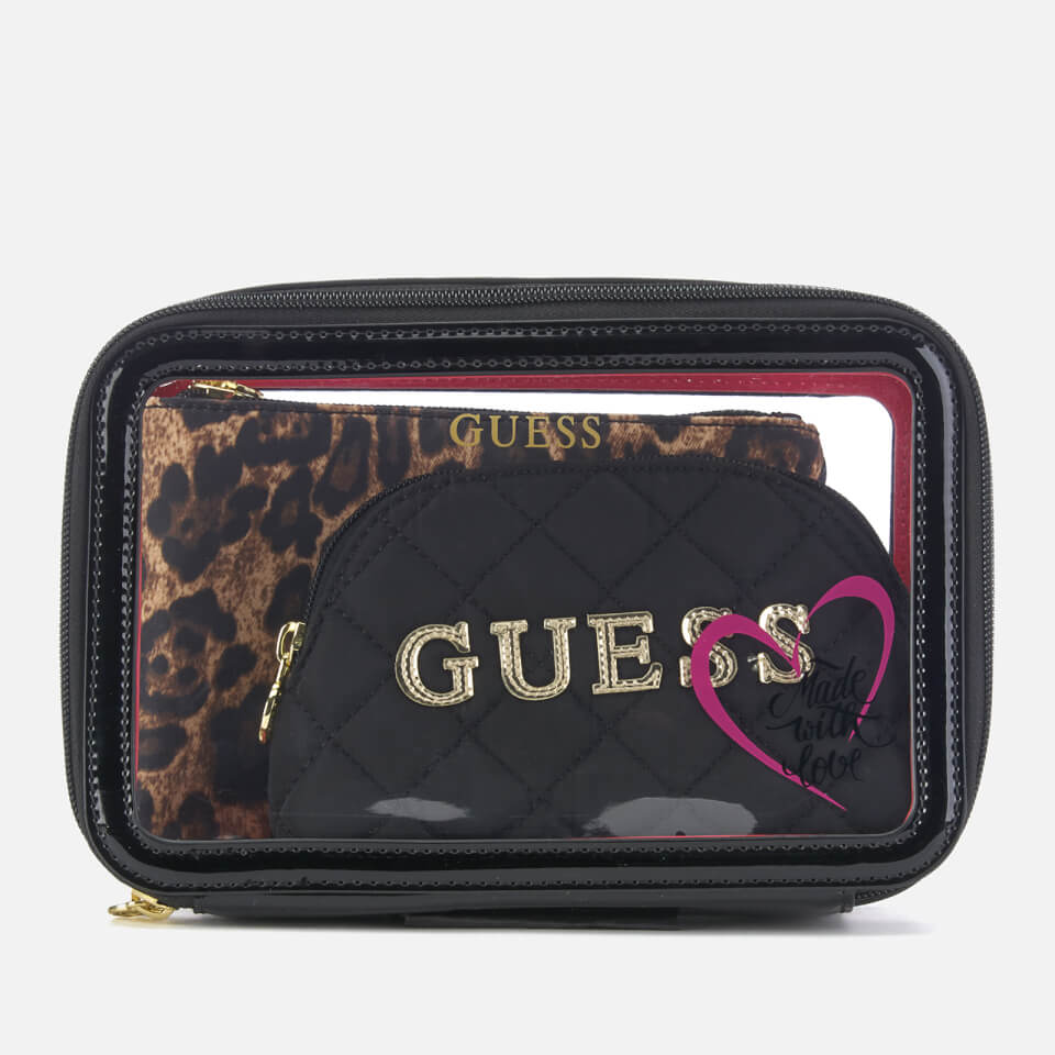 Guess Women's Famous All-in-One Wash Bag - Black