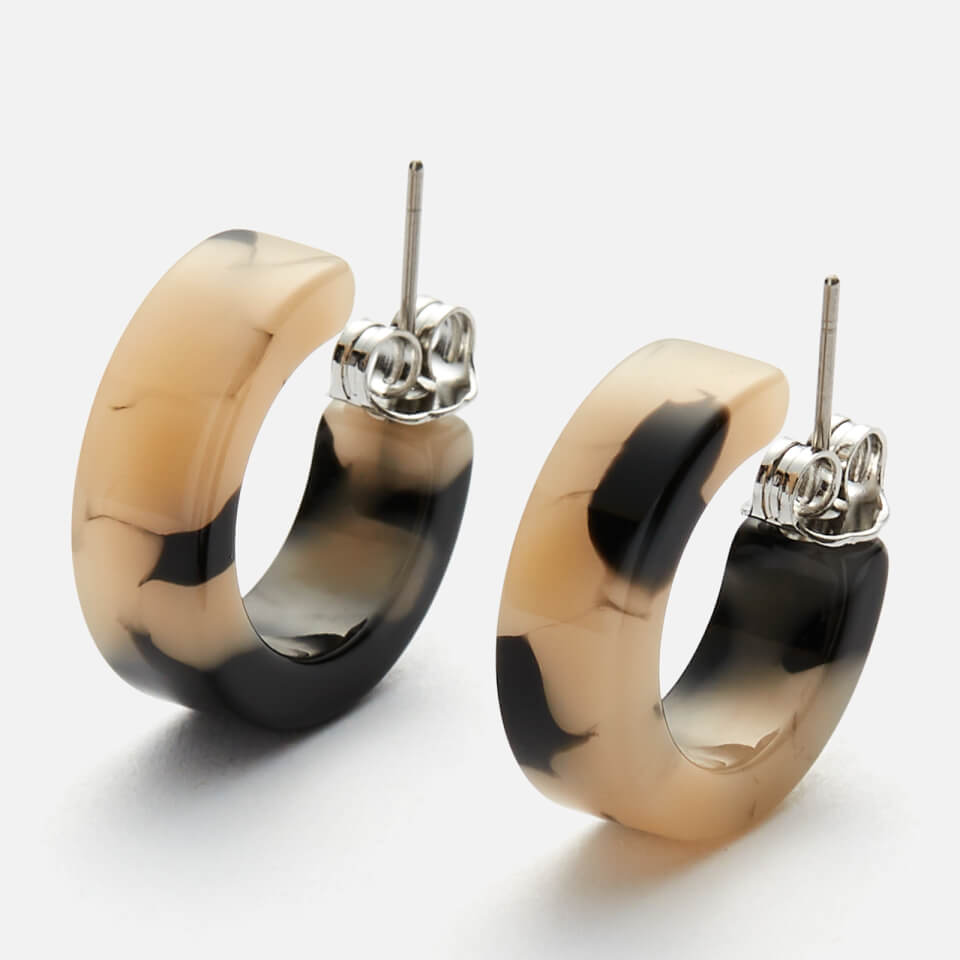 Whistles Women's Mini Tort Hoop Earrings - Cream/Multi