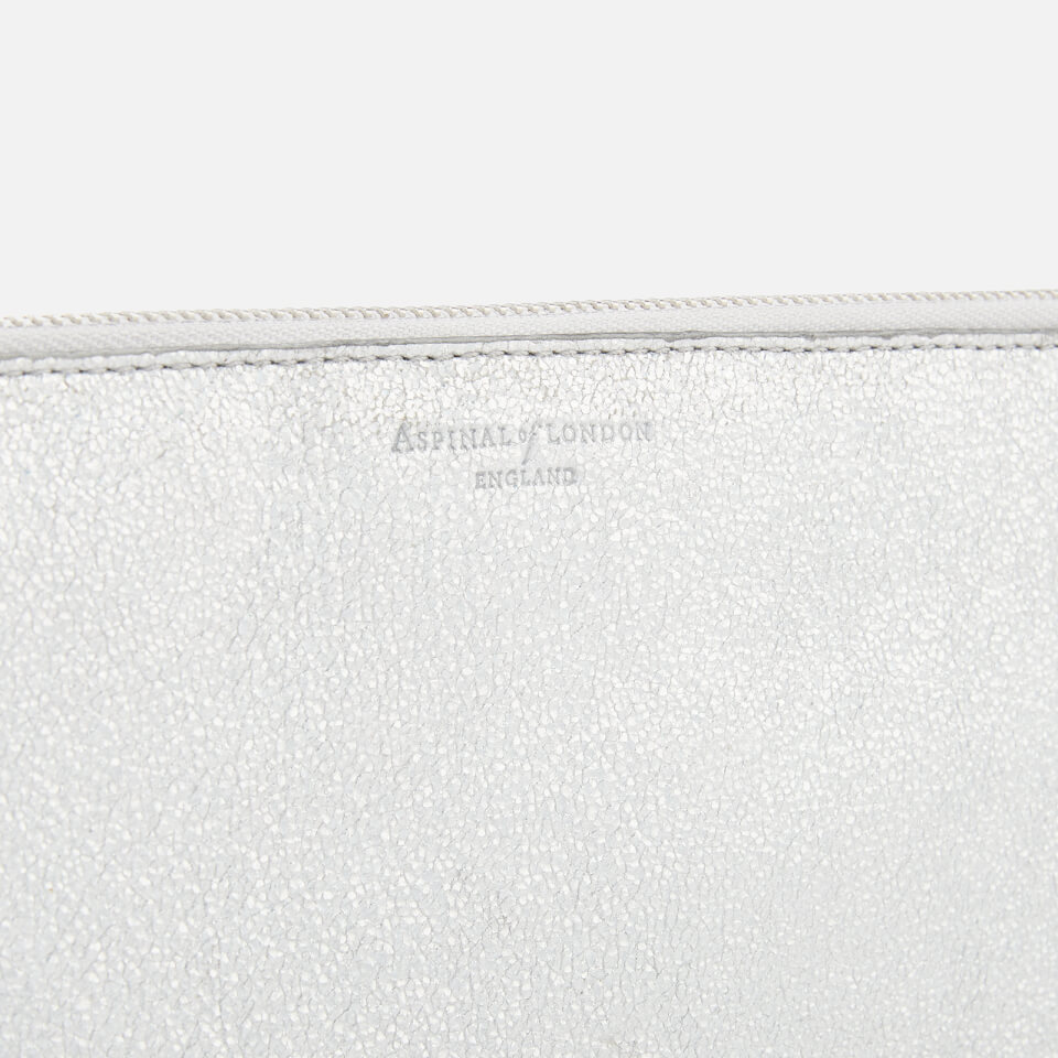 Aspinal of London Women's Essential Pouch Large - Silver Shooting Star