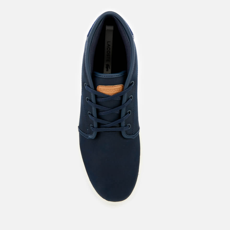 Lacoste Men s Ampthill 119 1 Leather Chukka Trainers Navy Light Brown