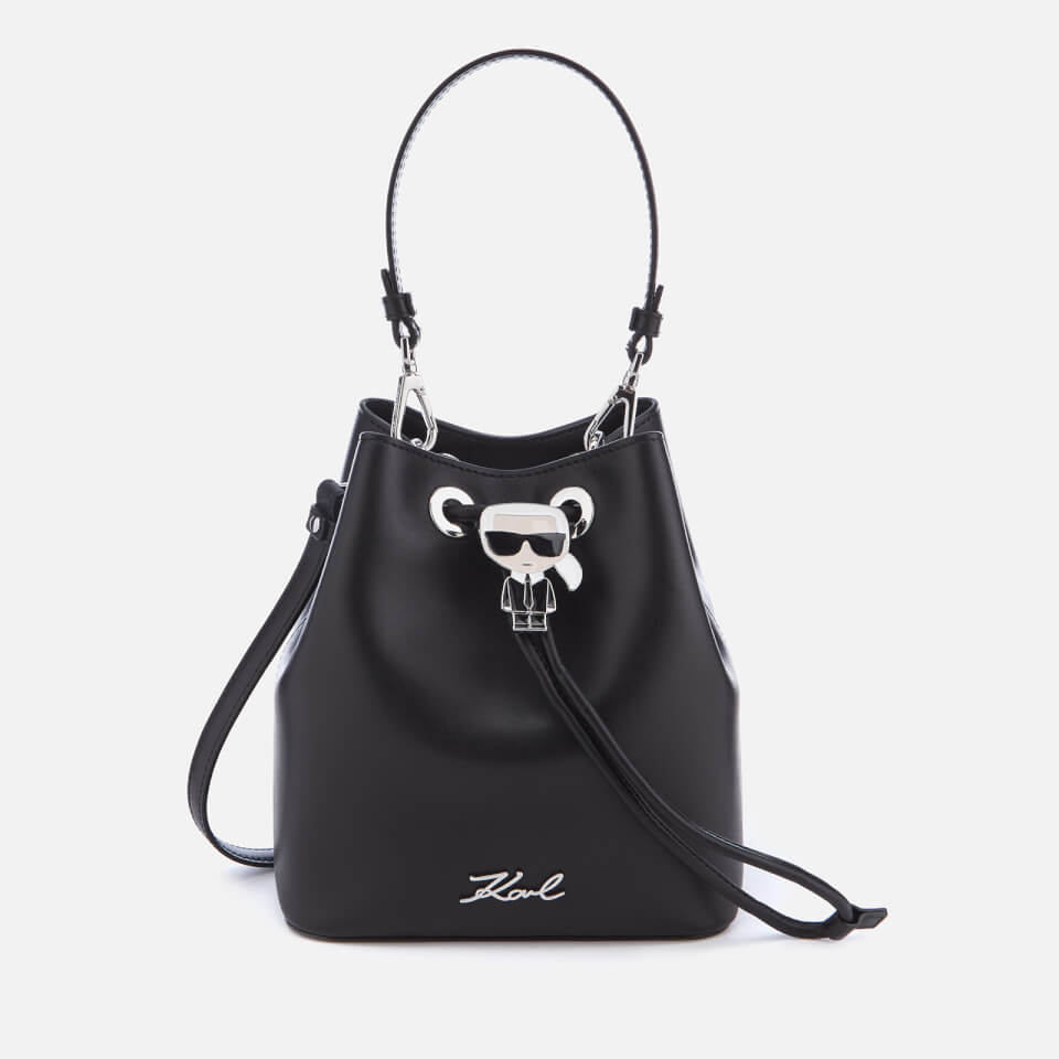 Karl Lagerfeld Women's K/Ikonik Bucket Bag - Black
