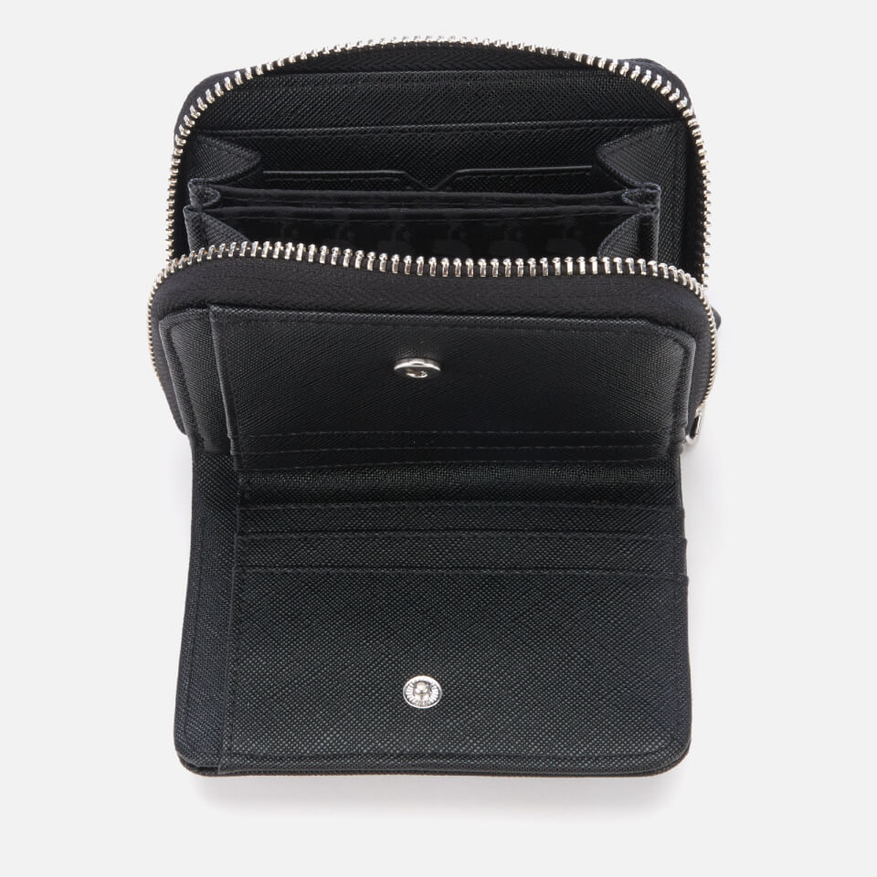 Karl Lagerfeld Women's K/Ikonik Small Zip Wallet - Black