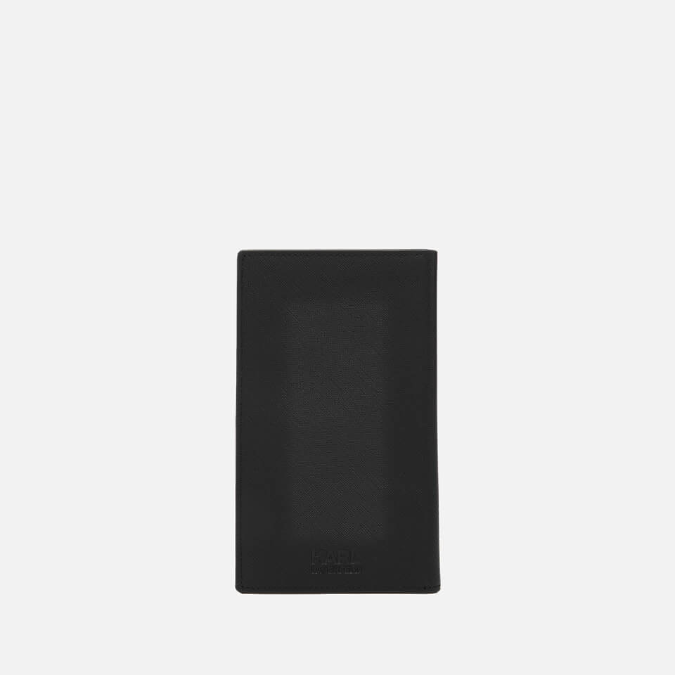 Karl Lagerfeld Women's K/Ikonik Travel Wallet - Black
