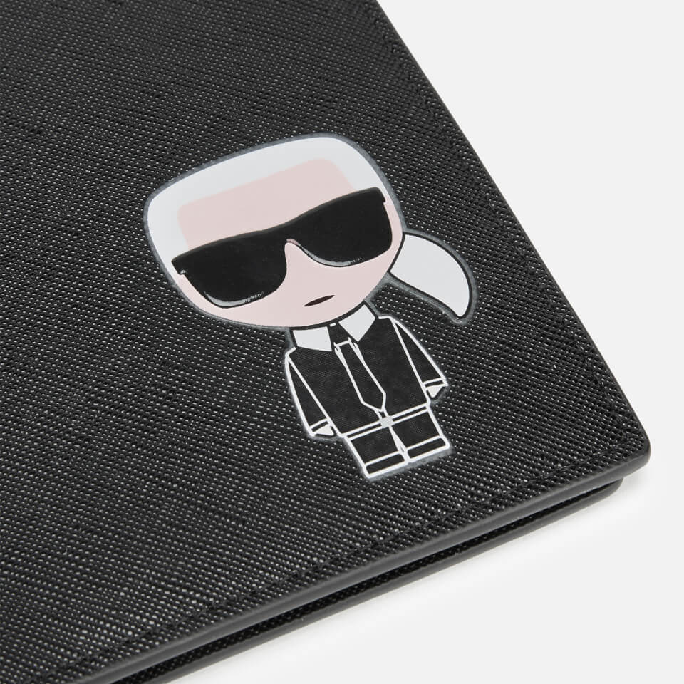 Karl Lagerfeld Women's K/Ikonik Travel Wallet - Black