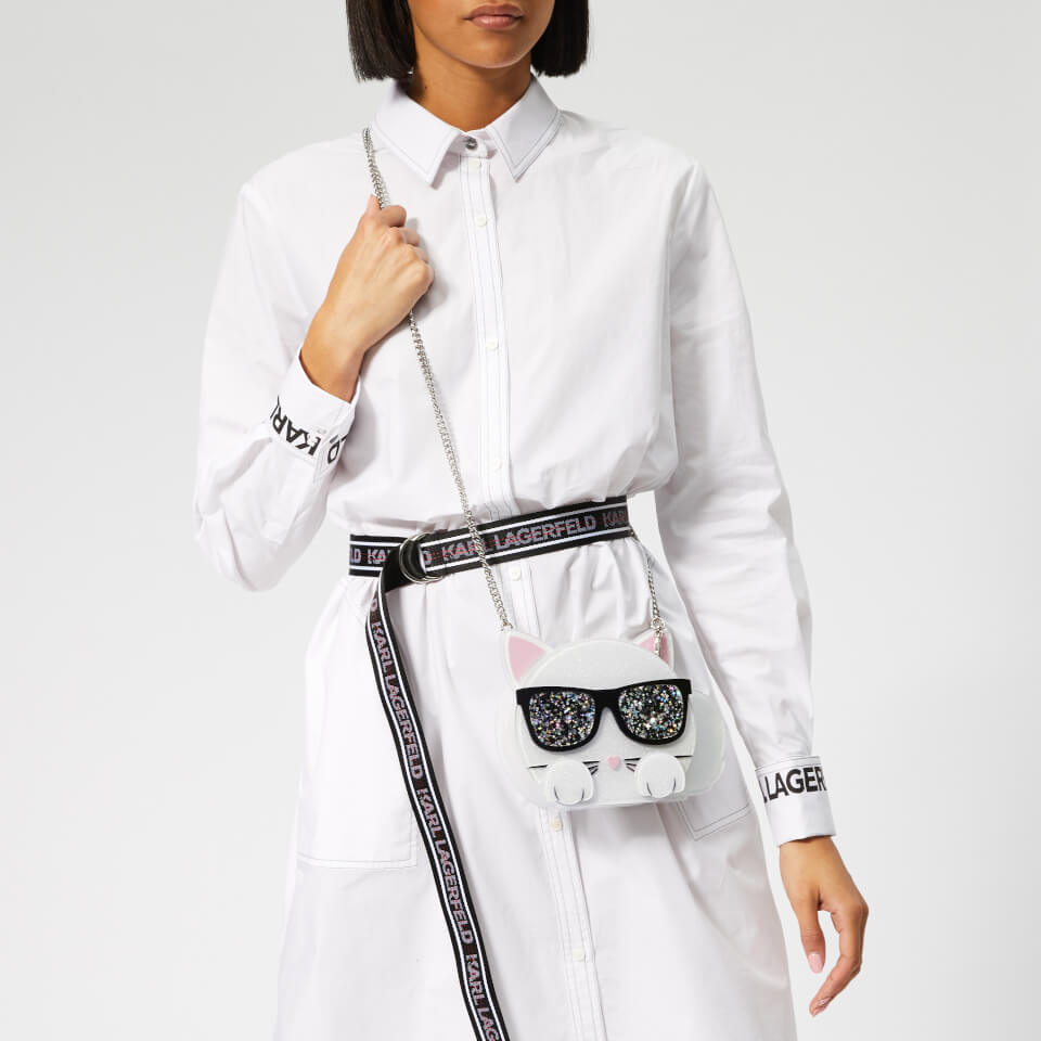 Karl Lagerfeld Women's Choupette Minaudiere Bag - White