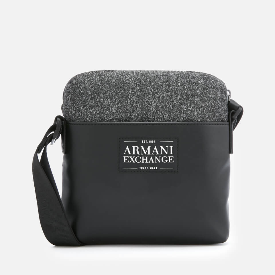 Armani Exchange Men's Small Cross Body Bag - Dark Grey/Black