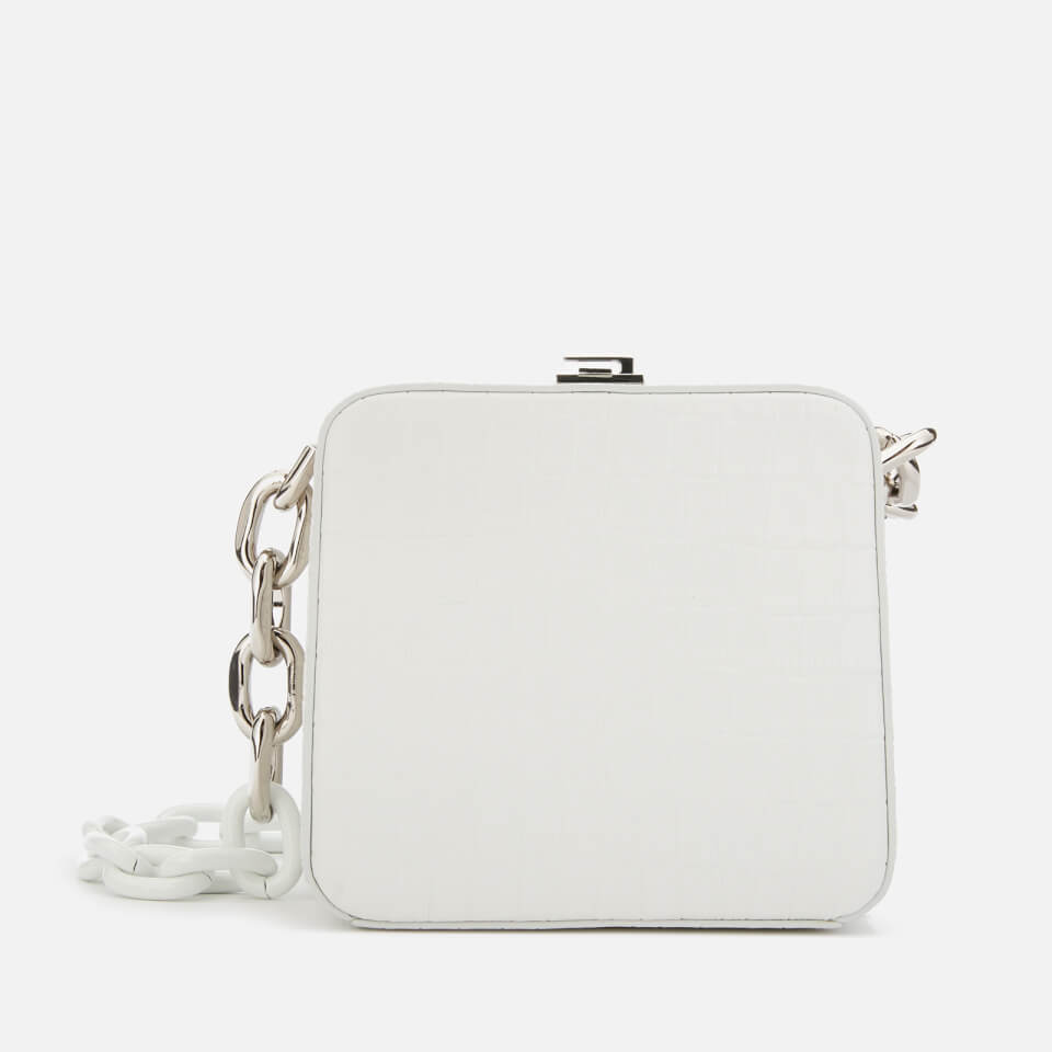 The Volon Women's Cube Chain Bag - C.White