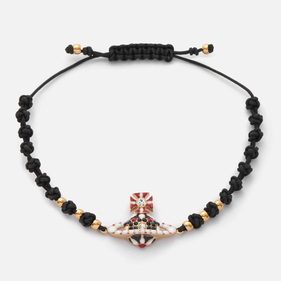 Vivienne Westwood Women's Gabriella Bas Relief Friendship Bracelet - Crystal/Gold