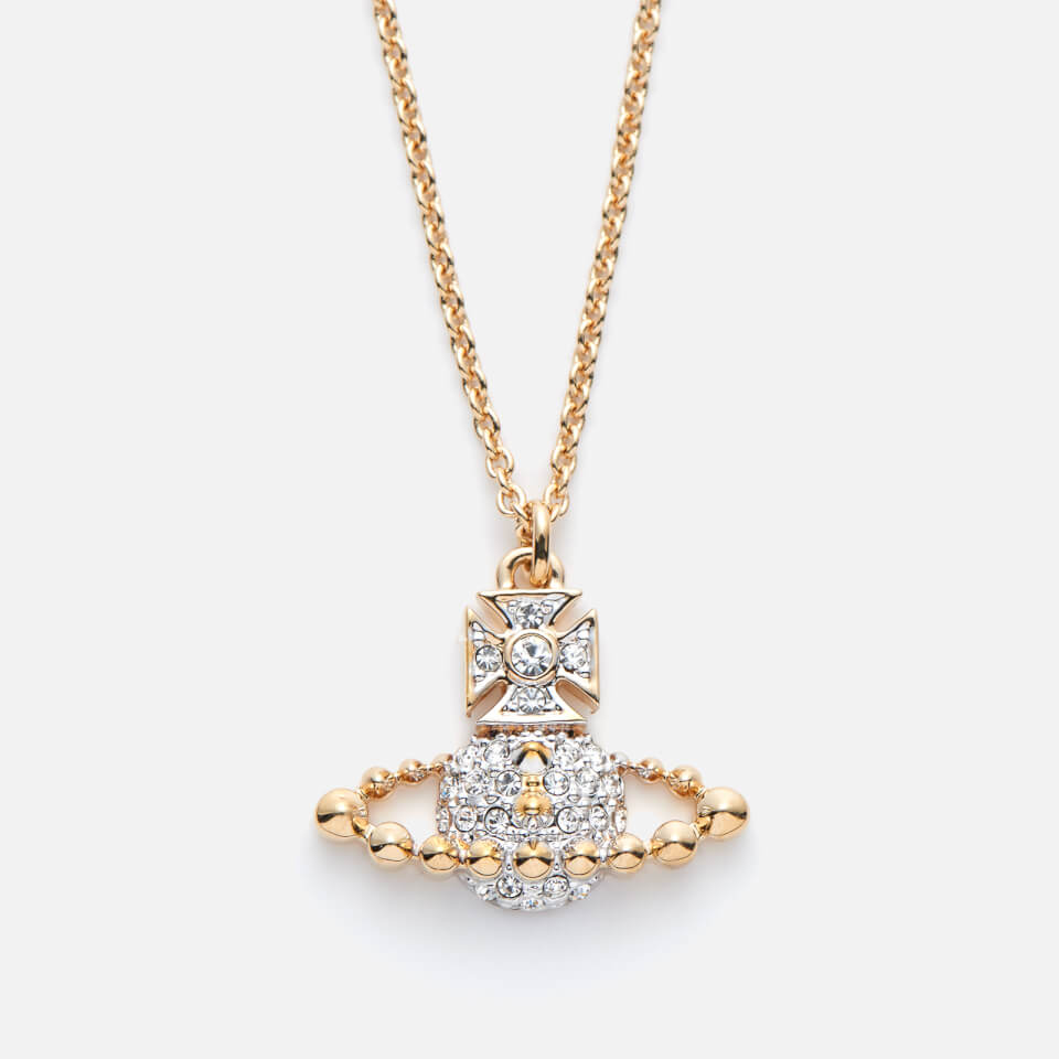 Vivienne Westwood Women's Lena Small Bas Relief Pendant - Crystal/Rhodium/Gold