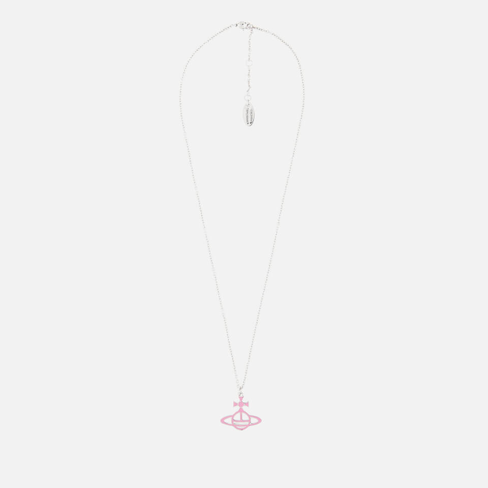 Vivienne Westwood Women's Ornella Double Sided Small Orb Pendant - Pink/Black/Rhodium