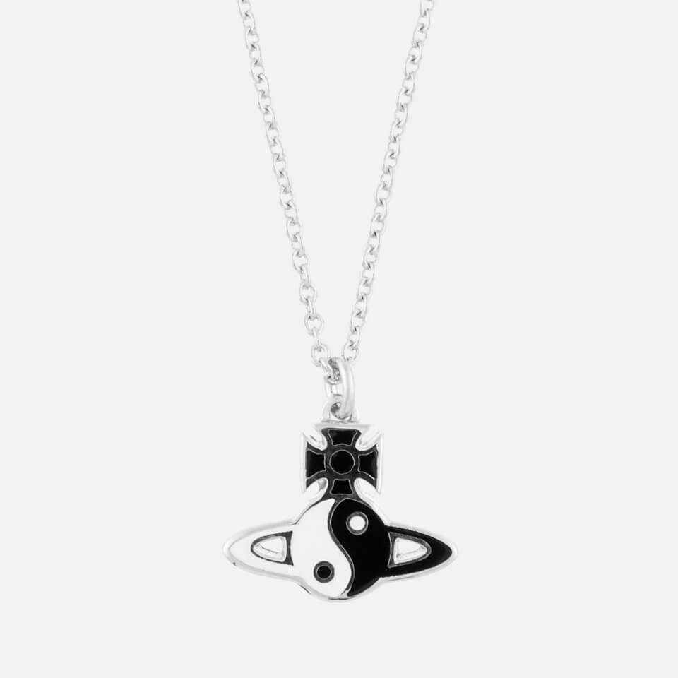 Vivienne Westwood Women's Yin Yang Pendant - White/Black/Rhodium